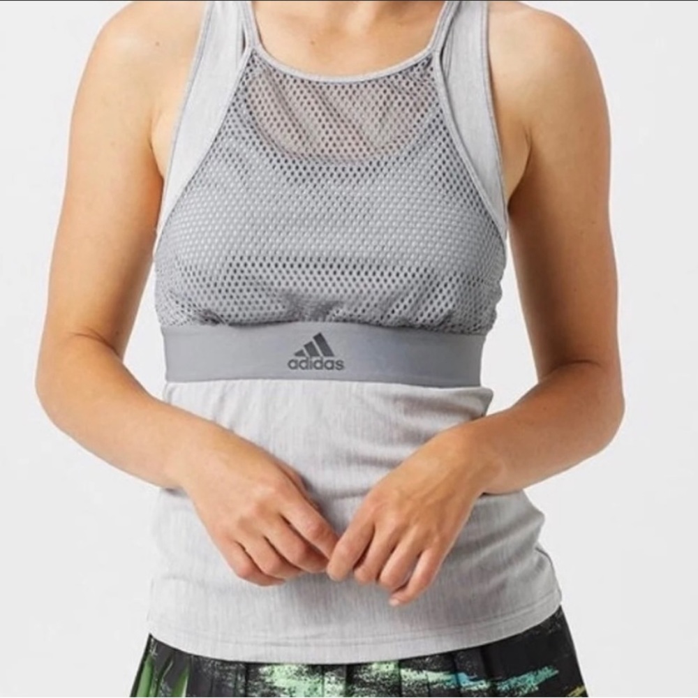 Adidas NY tank top mesh climalite XS